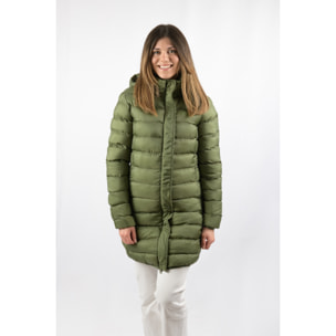 Chaqueta para mujer ECOON Munich Long Jacket - verde oscuro
