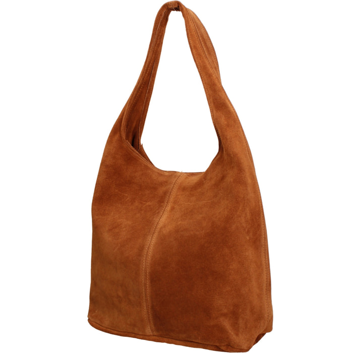 Borsa a mano da donna Made in Italy - Modello Valeria Chic - 100% pelle - 40.0 x 35.0 x 15.0 cm
