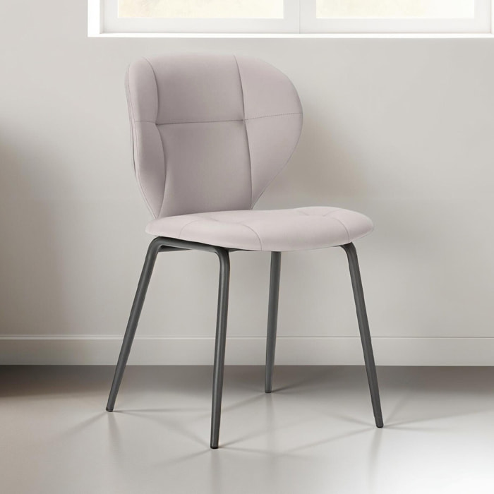 Lot de 2 chaises en tissu - SVEA