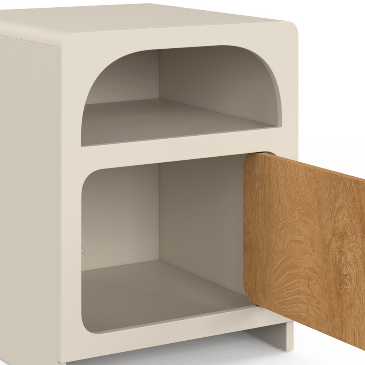 Tables de chevet Athènes 1 tiroir 1 niche - lot de 2