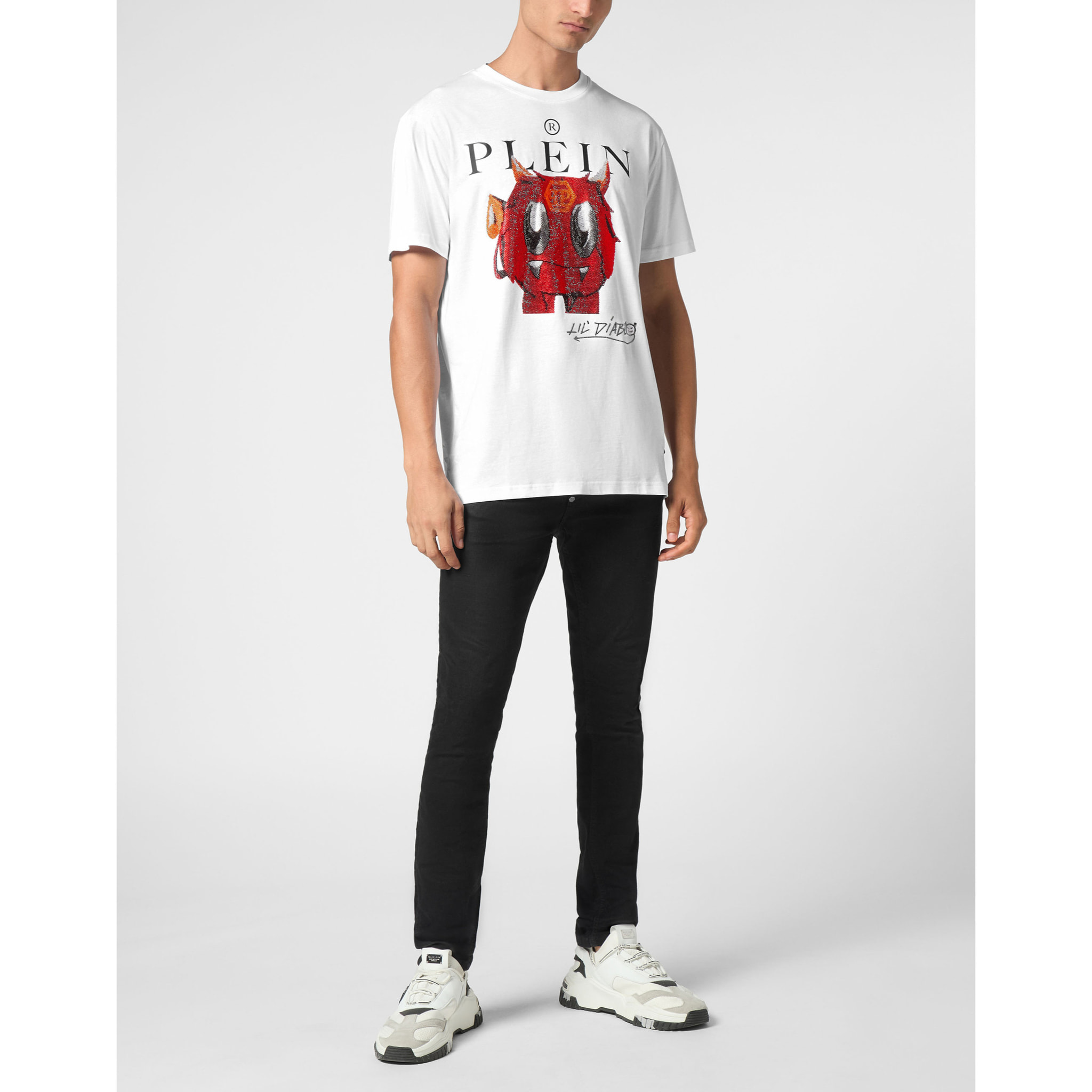 PHILIPP PLEIN T-Shirt Round Neck LIL’ MONSTERS GANG