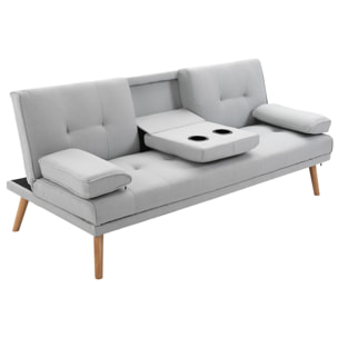 Canapé convertible 3 places design scandinave