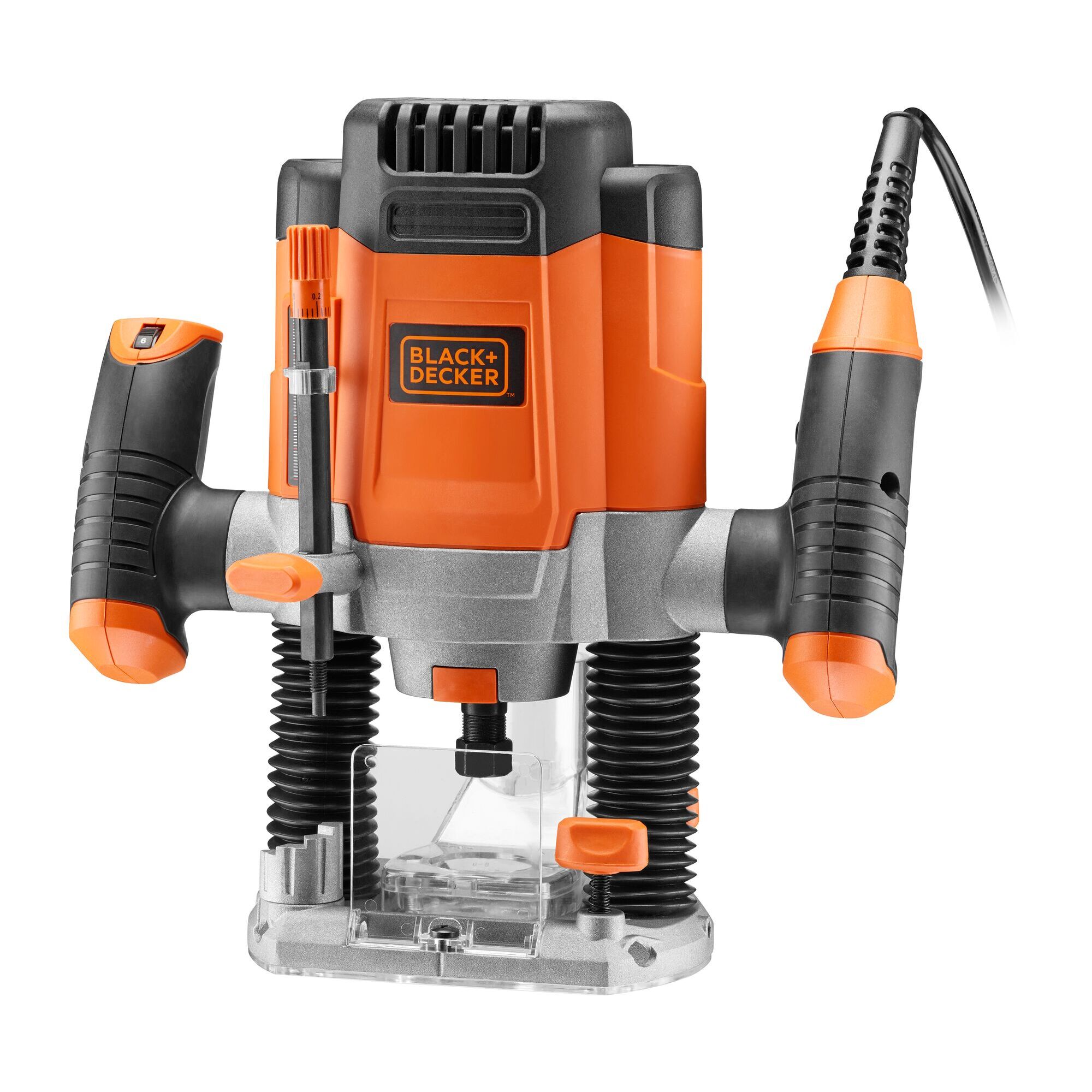 Défonceuse 1200W - 55mm de profondeur de fraisage, diamètre 38mm max, vitesse variable, 28000 trs/min
