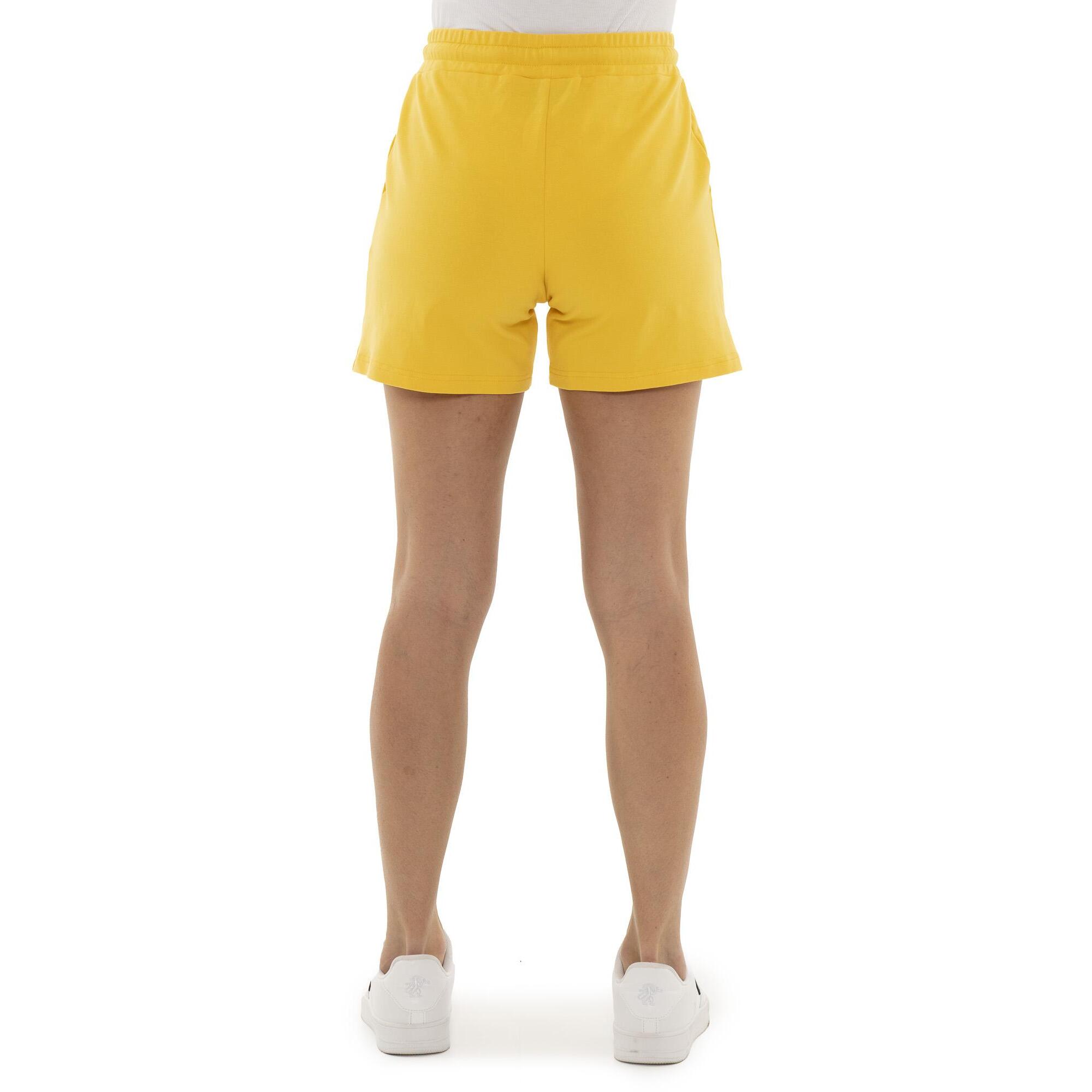 Pantalón corto de mujer Leone Basic de algodón elástico