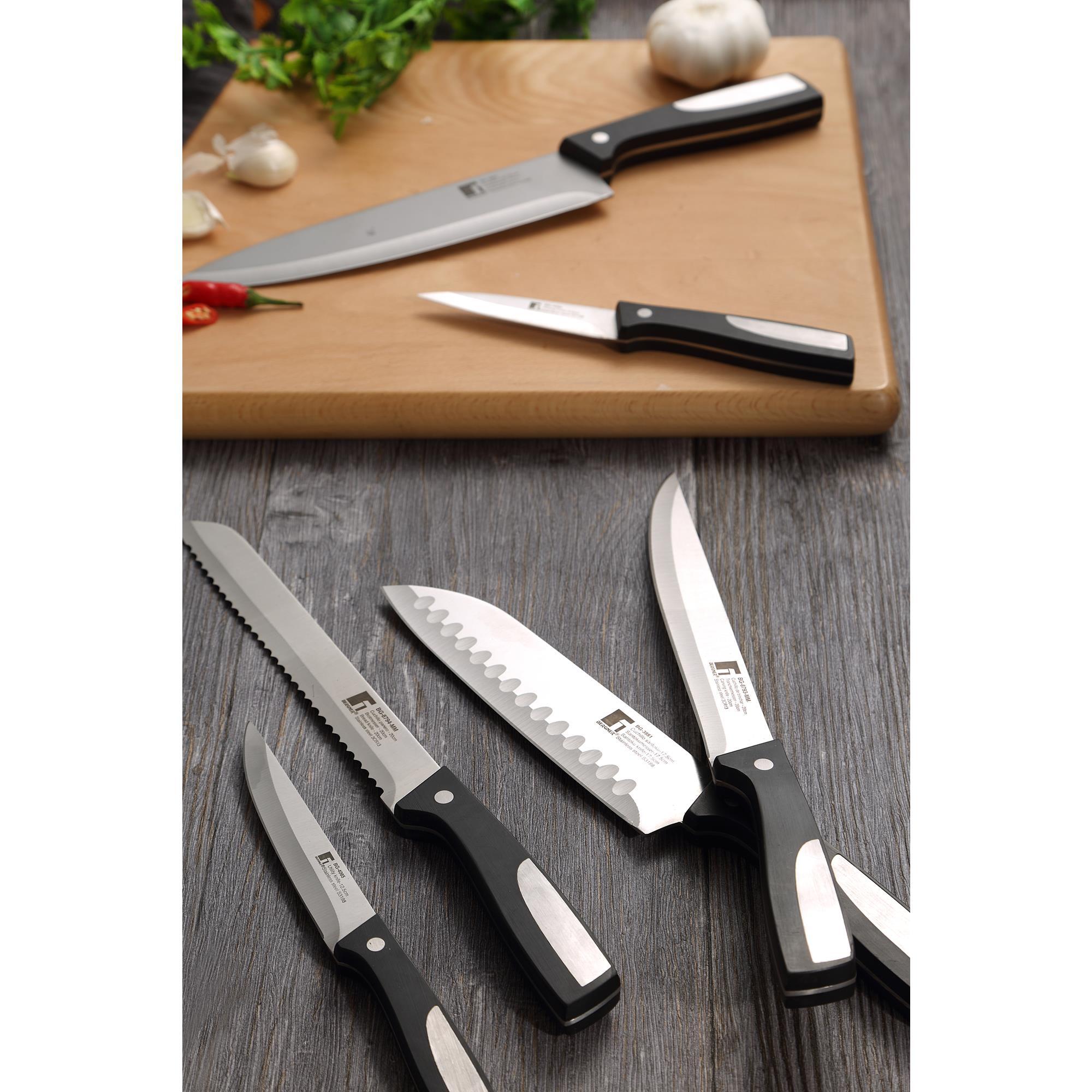 Cuchillo Santoku Bergner Resa acero inoxidable 17,5 cm