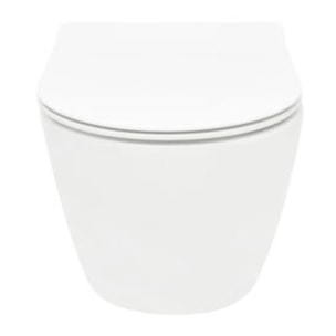 Pack WC suspendu Geberit Duofix, cuvette WC Ceramia sans bride à chasse tourbillonnante, abattant SoftClose, plaque blanche
