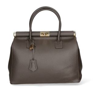 Borsa a mano da donna - Modello Aleria - Vera pelle - 35.0 x 26.0 x 16.0 cm