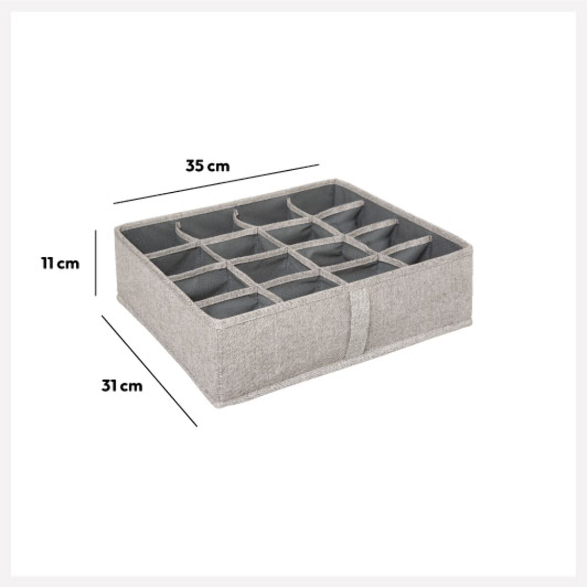 Rangement tiroirs Gris clair Orga