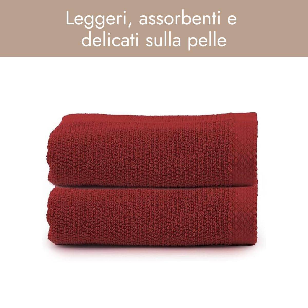 INTRECCI HOME Set Bagno 2 Asciugamani Ospite, in Puro Cotone 500 g,Morbidezza Extra, Assorbenza Superiore, Elegante e Durevole