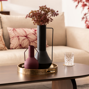 Vase métal Sylvain noir H35cm