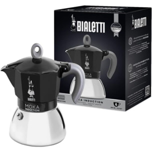 Cafetière italienne BIALETTI Moka induction 6 tasses black