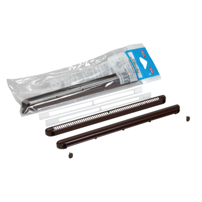 Kit sachet entrée air autoréglable avec 4 vis NICOLL - Marron - 1EAHFM