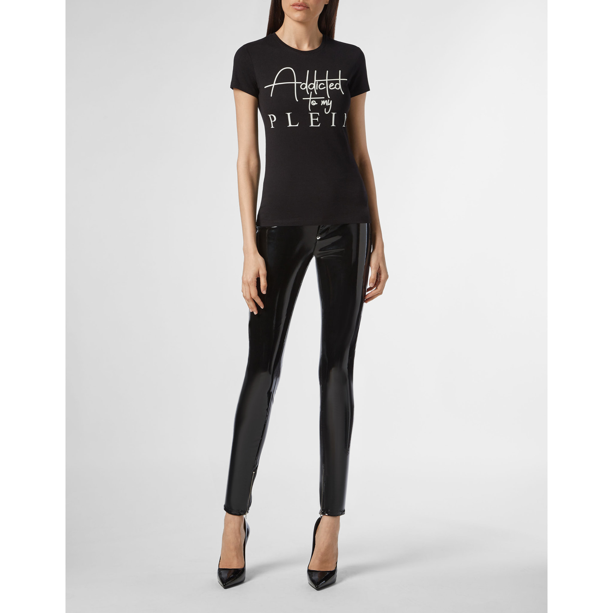 PHILIPP PLEIN T-Shirt Round Neck STATEMENT