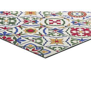 SPRINTY Alfombra vinílica de cocina diseños bohemios en multicolor, varias medidas disponibles.