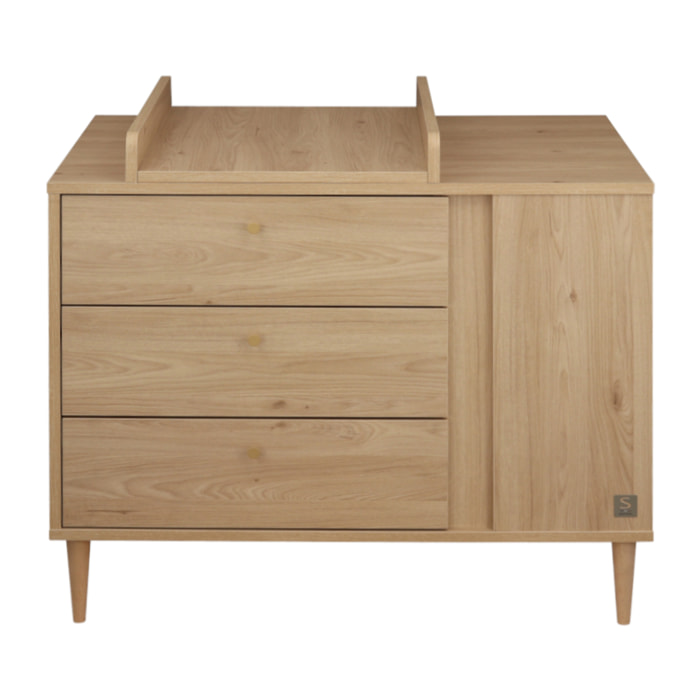 Plan à langer multiposition pour commode-îlot bébé