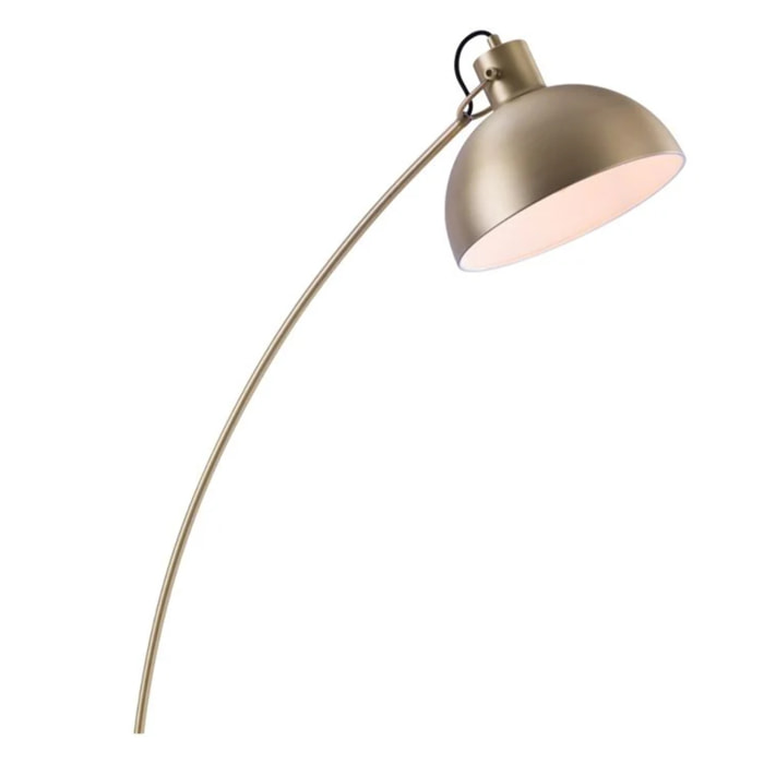 Lampadaire en métal couleur laiton - Jersey