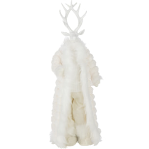 J-Line figurine Cerf Manteau - polyrésine - blanc - small