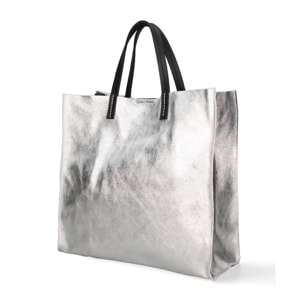 Borsa a mano da donna Made in Italy - Modello Ereva - 100% pelle - 34.5 x 32.0 x 17.0 cm