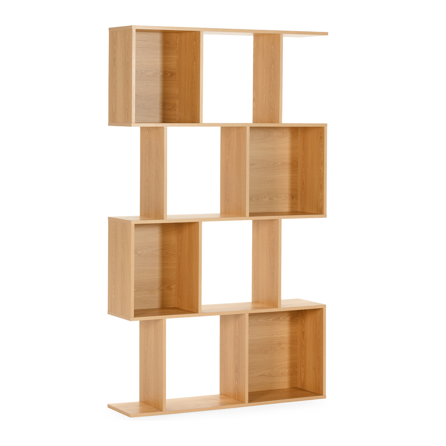 Estantería Nagato 8 huecos efecto Roble