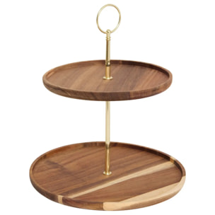 Serviteur de table Mina marron D25xH29,7cm