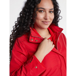Fiorella Rubino - Parka ligera con capucha - Rojo