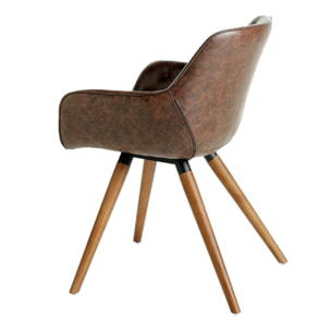 Silla Angel Cerda de polipiel 65x46x78cm