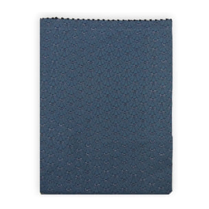 Drap plat percale de coton imprimé bleu gris Osaka givre