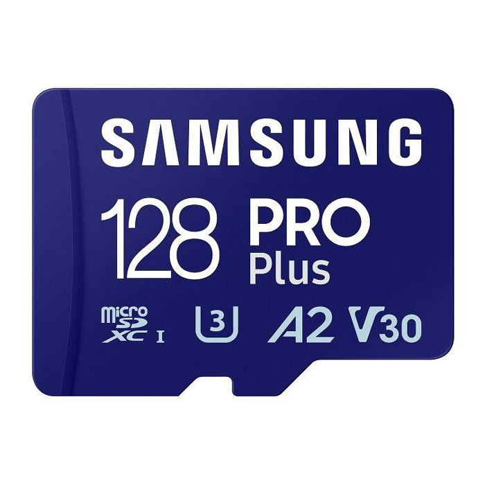 Carte Micro SD SAMSUNG 128 Go Pro Plus avec adaptateur SD