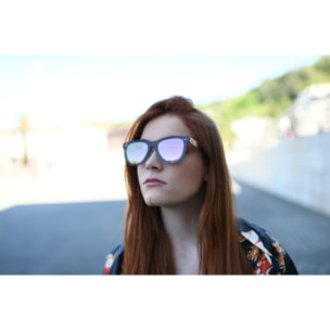 Gafas de sol OCEAN FLORENCIA - Trans / Rosa con montura marrón transparente y patilla negra