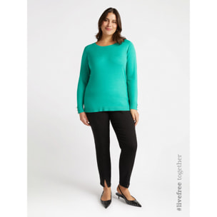 Fiorella Rubino - Maglia con viscosa LENZING™ ECOVERO™ - Verde acqua