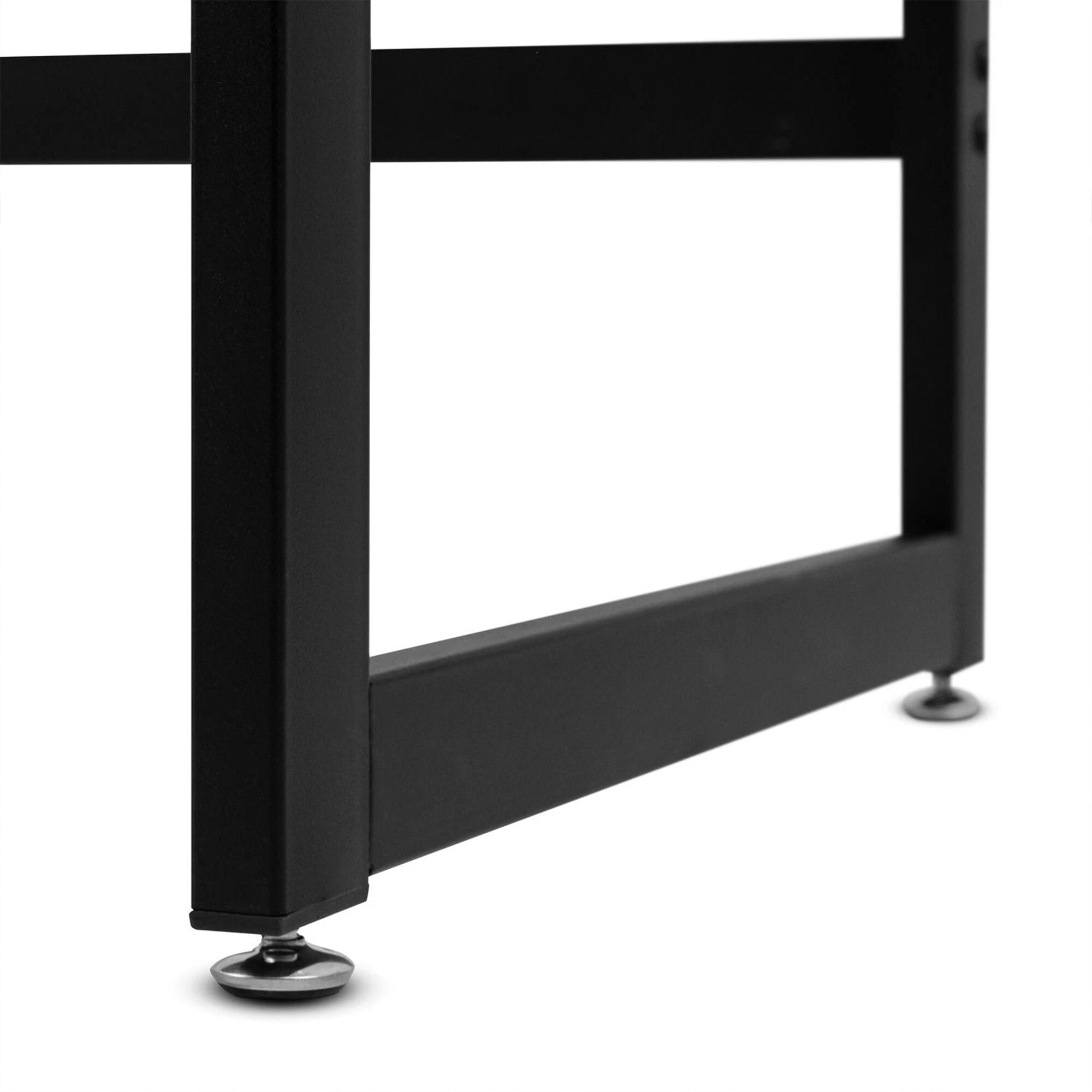 Otari - Scrivania in stile industrial bleach con cassetto e vano a giorno, 110x50xH76 cm