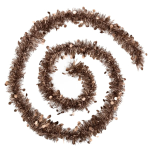 Guirlande pastilles embossées 10cmx2m 4 plis bronze