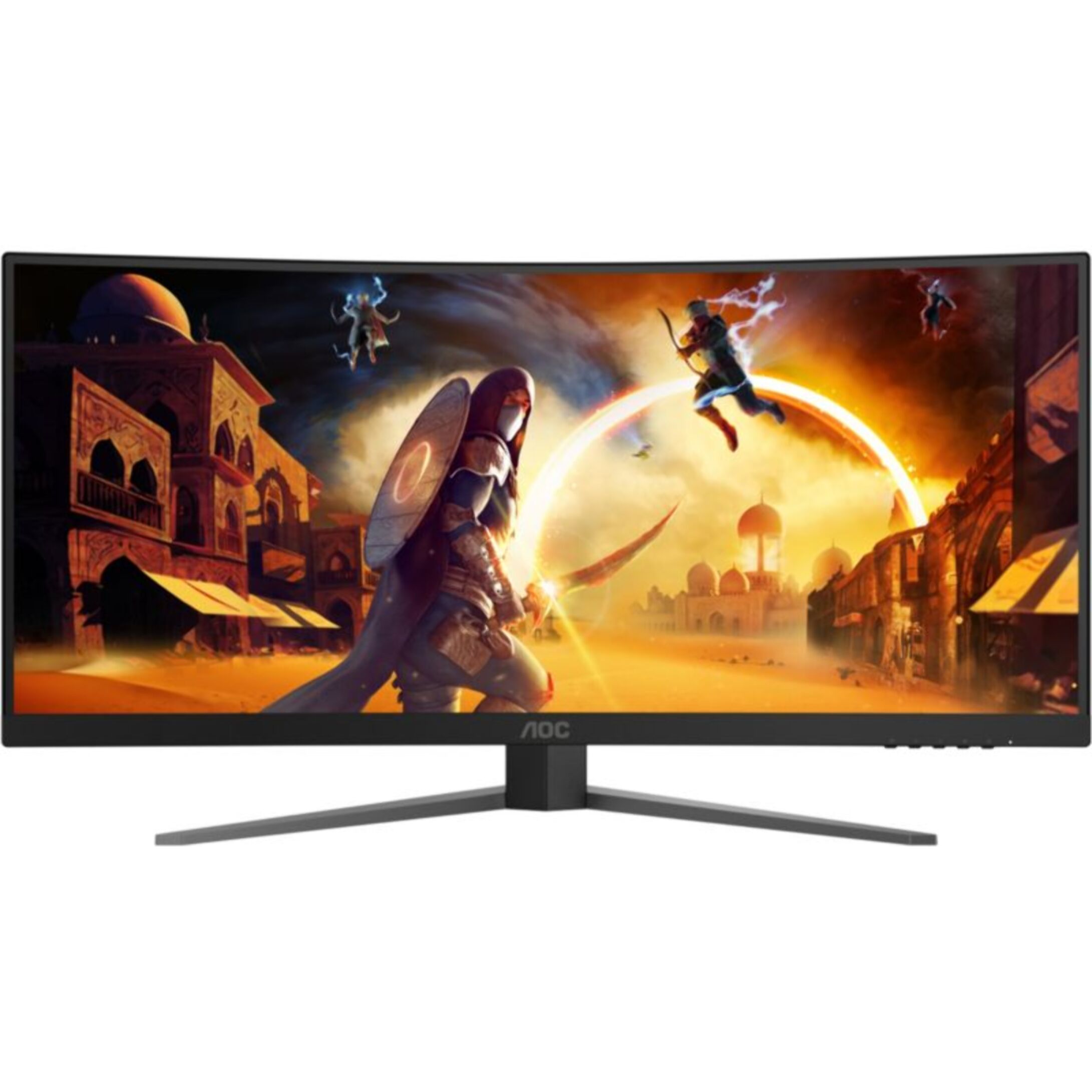 Ecran PC Gamer AOC CU34G4 34" Incurvé 1500R UWQHD 180Hz Fast VA HDR10 Adaptive-Sync