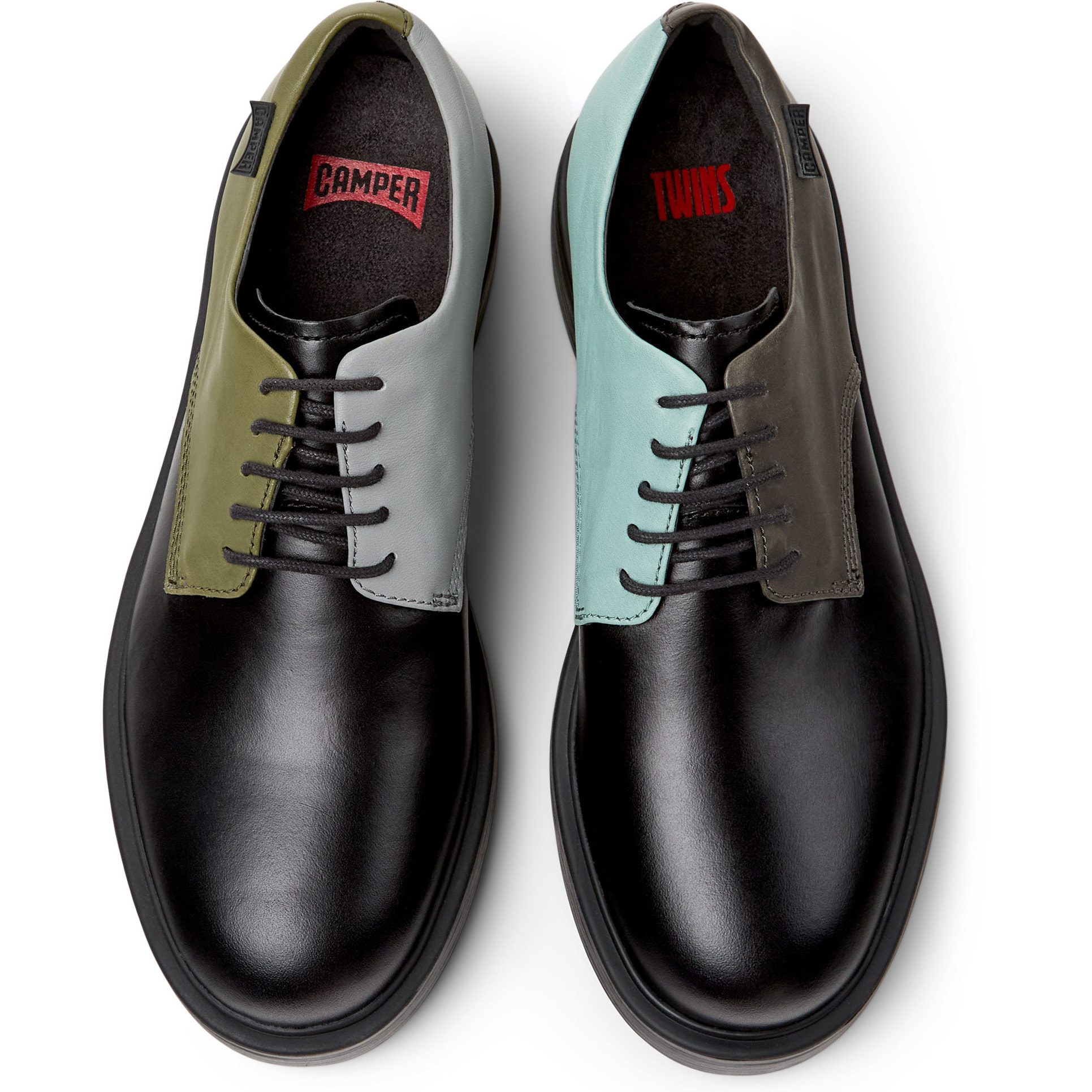 Scarpe stringate - CAMPER Dean Twins - Multicolore - Pelle liscia