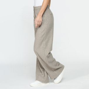 PANTALONE LARGO MOD.763 IN TESSUTO MISTO LANA