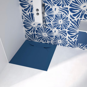 Receveur de douche KINEDO Kinediva extra-plat 90x90 Bleu marine