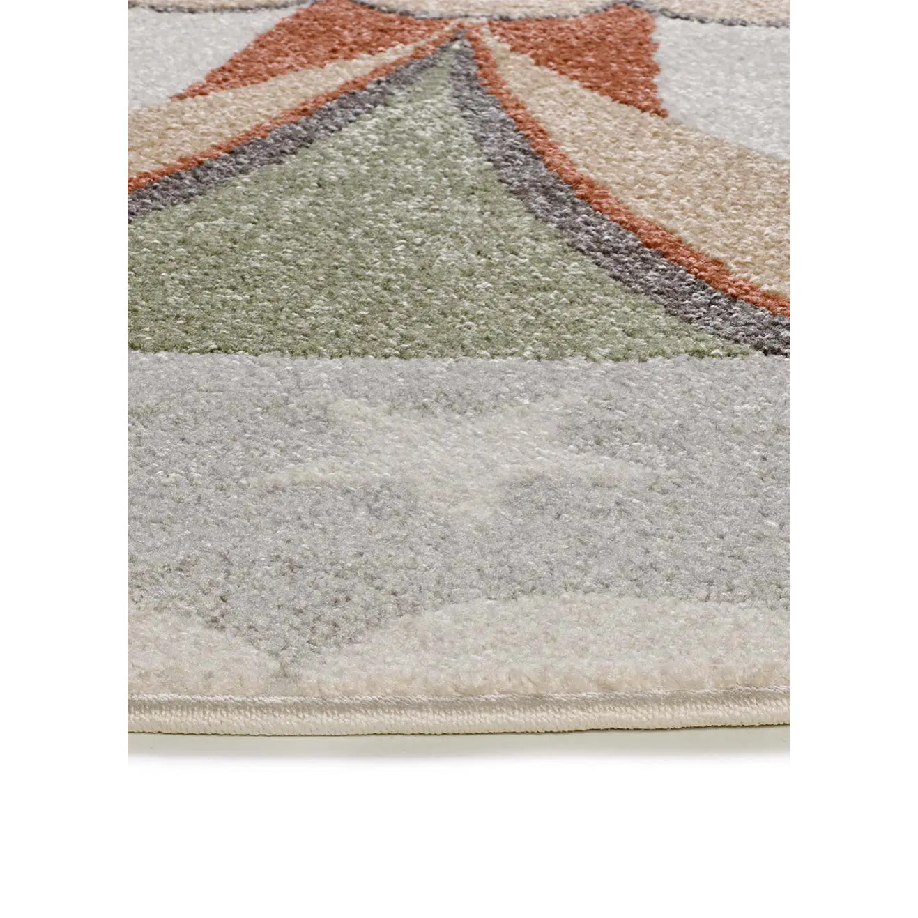 BEATS Alfombra redonda infantil circo gris, 120Ø cm