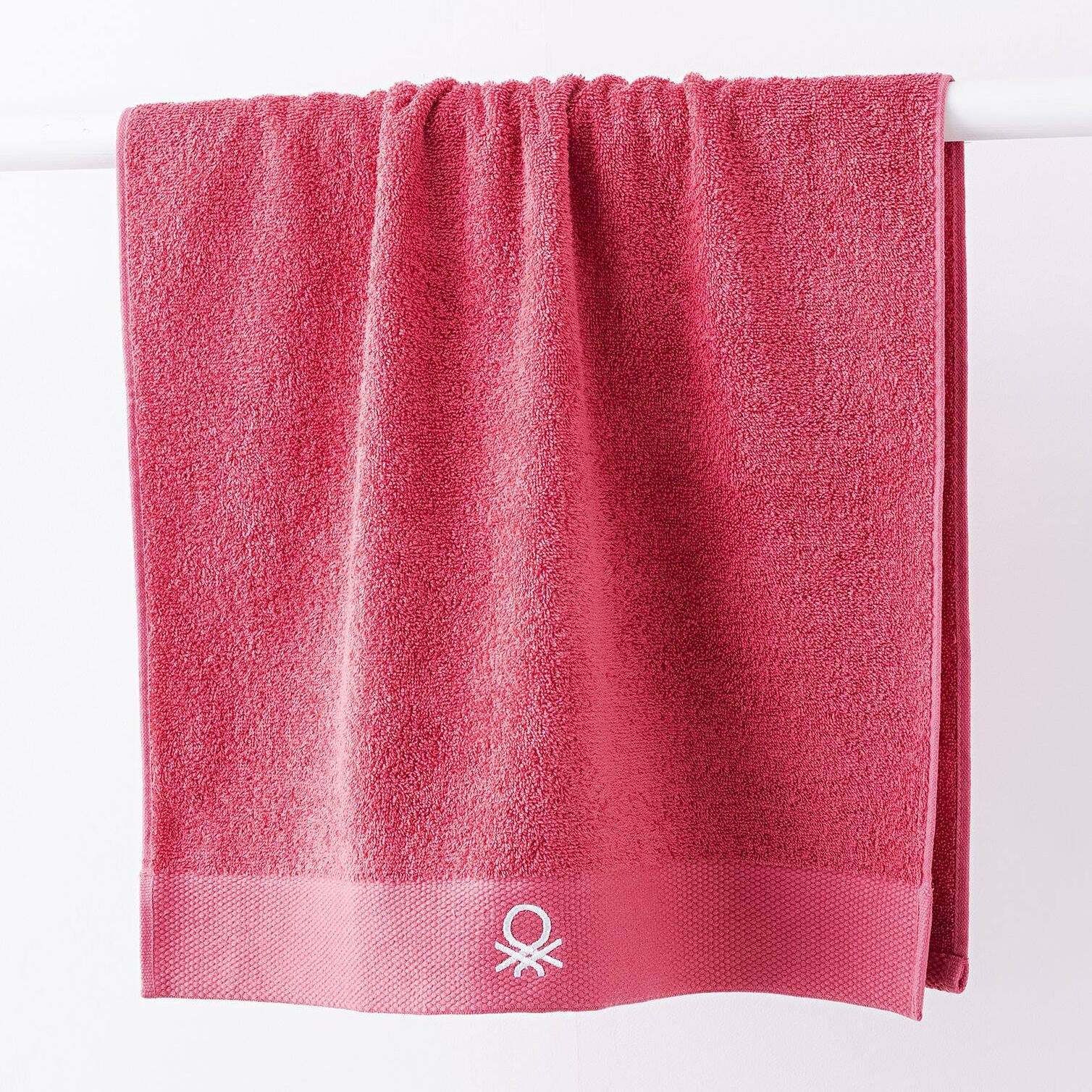 Juego de 2 toallas de baño 50x90cm + 90x150cm, rosa