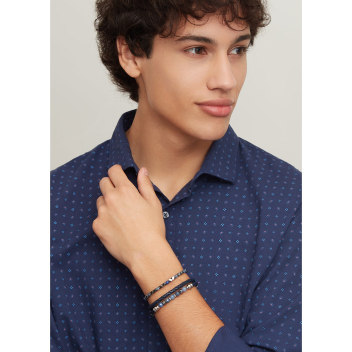 Bracciale U.S. Polo Assn. In acciaio con pietre