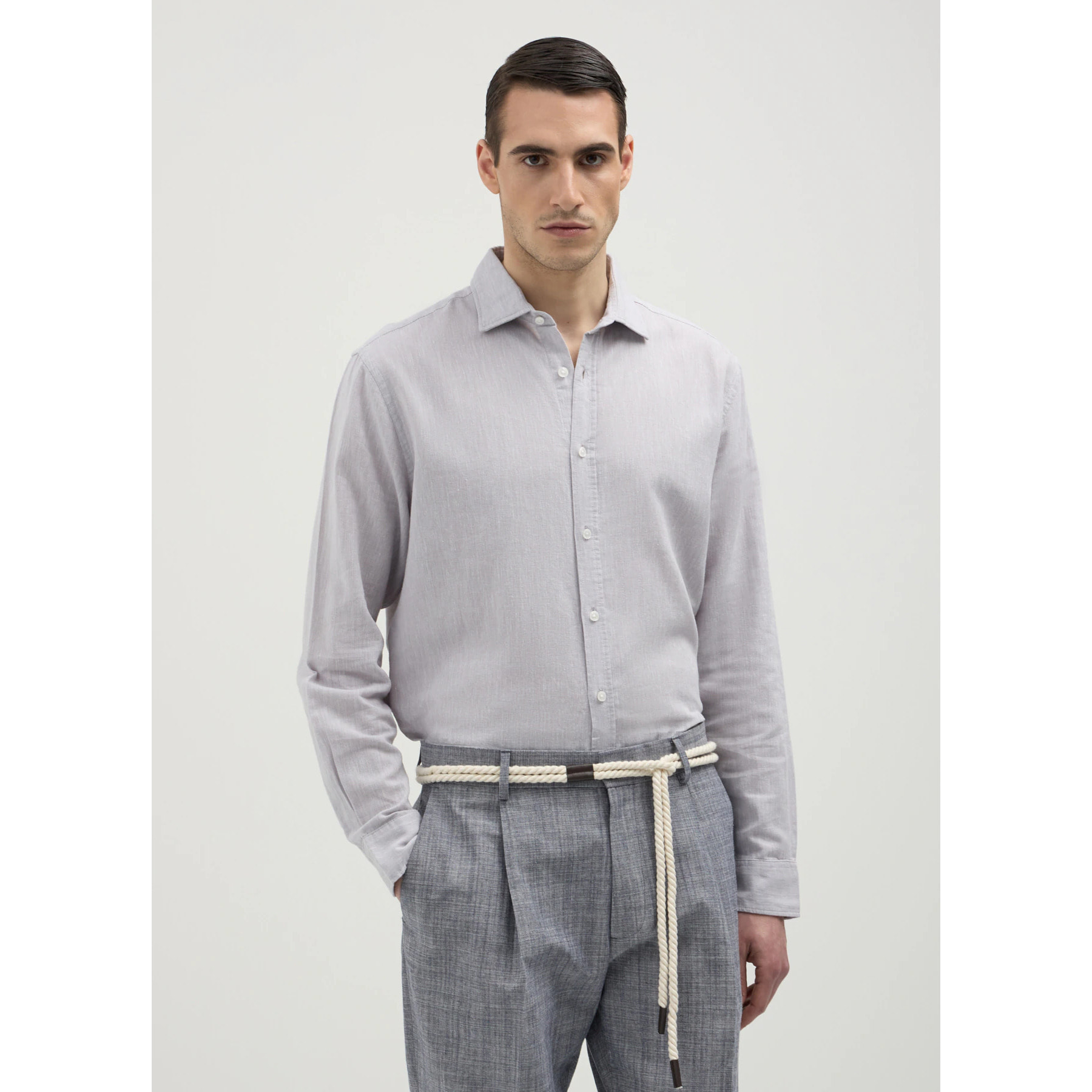 Camicia classica in lino