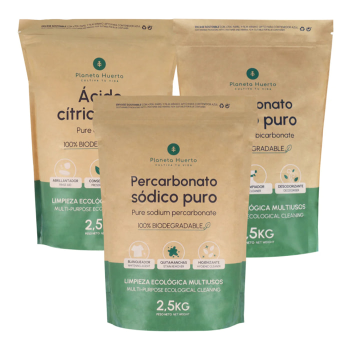 Pack limpieza hogar Zero Waste XL Planeta Huerto 2,5 Kg