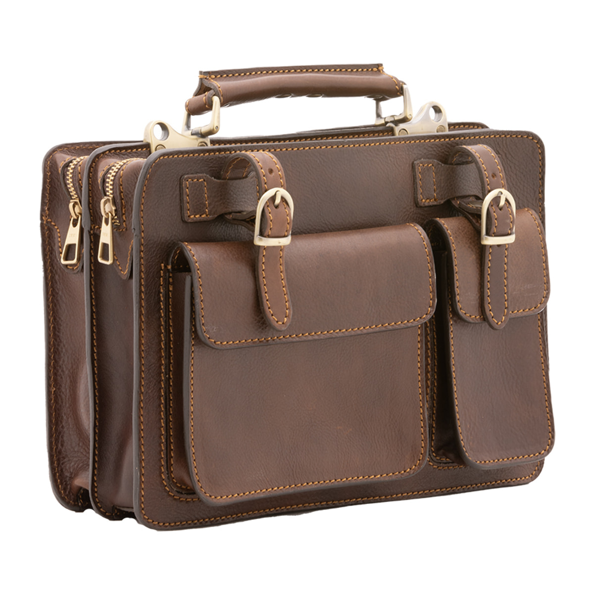 Borsa a mano  unisex In Vera pelle Made in Italy 32x23x10 cm