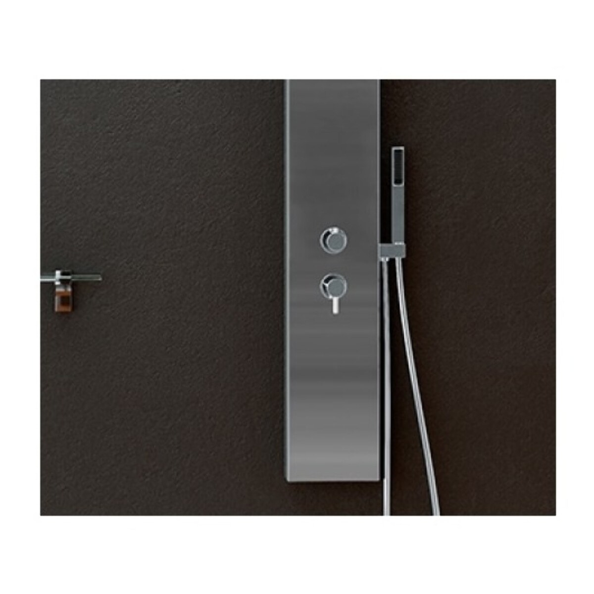 Colonne de douche thermostatique KINEDO Aquastyle inox brossé