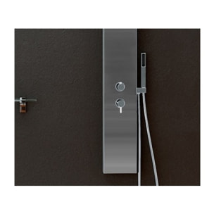 Colonne de douche thermostatique KINEDO Aquastyle inox brossé