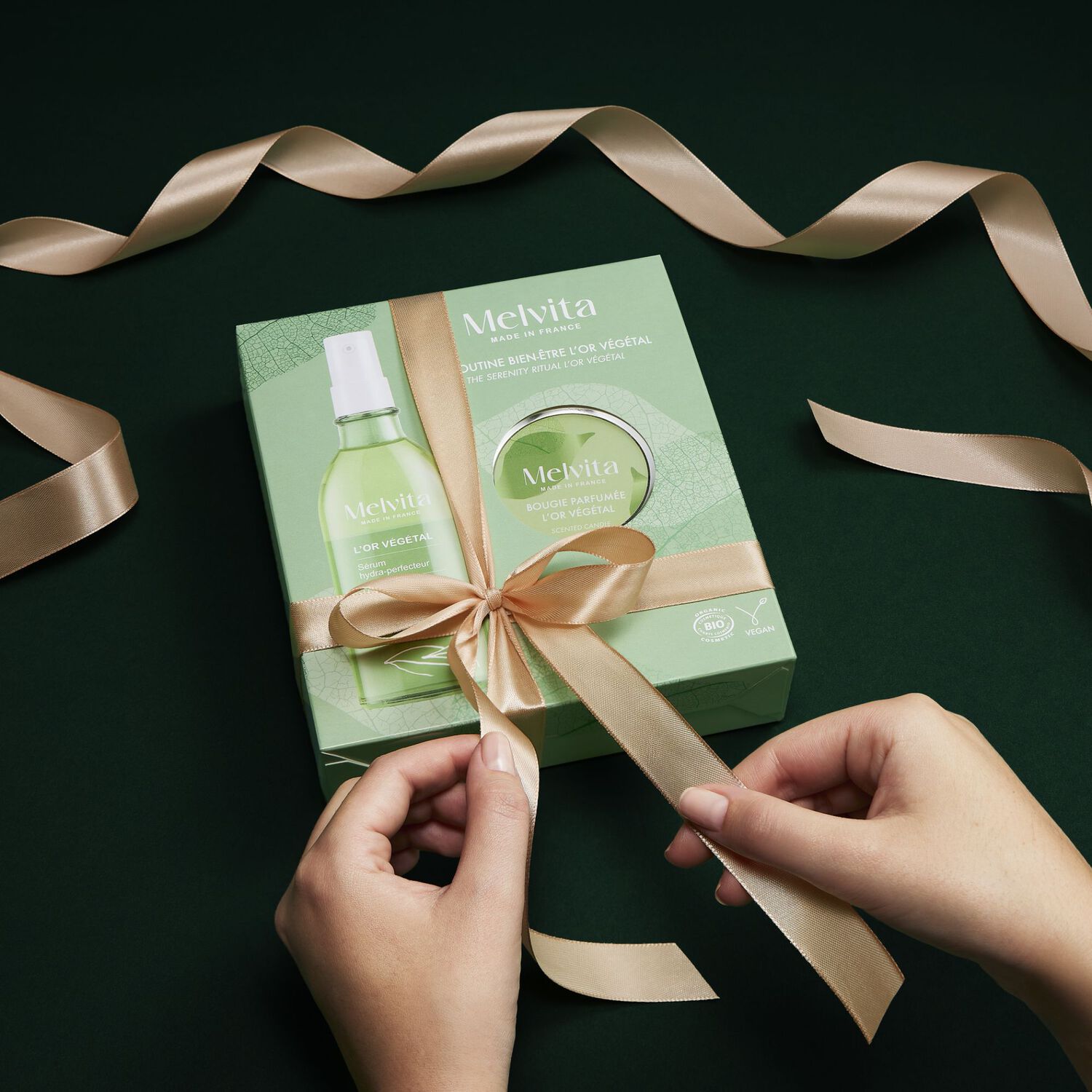 Or Végétal - Coffret Sérum Corps Hydra-Perfecteur + Bougie