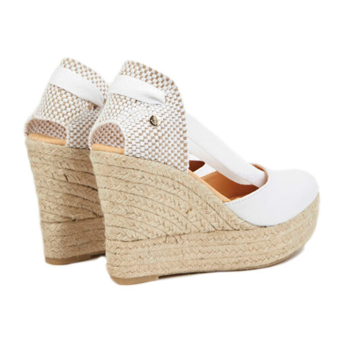 Sandalias de Cuña para Mujer - LA VALETA CHARLENE BLANCO