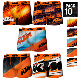 Pack 10 calzoncillos KTM Motorbike para hombre