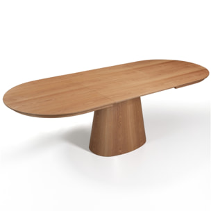 Table à manger extensible Tomasucci RAUMA, en MDF finition chêne, 160/200/240 × 100 × 75,5 cm