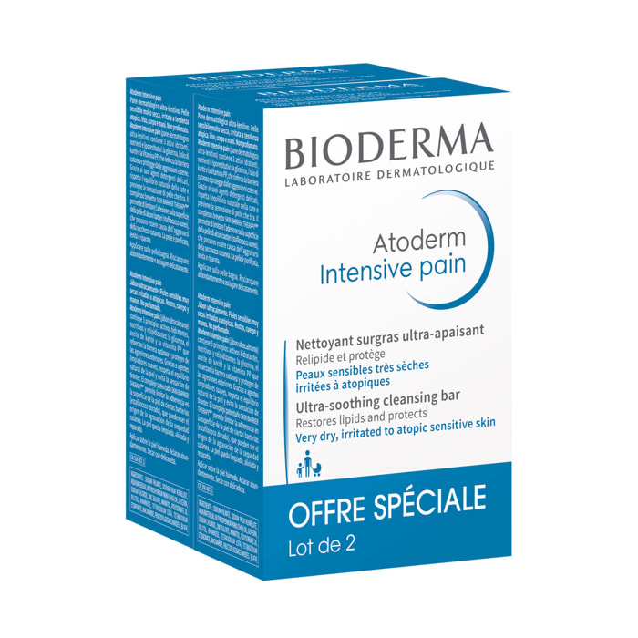 Atoderm Intensive Pain - Nettoyant Surgras Ultra-Apaisant - Lot 2 x 150 g