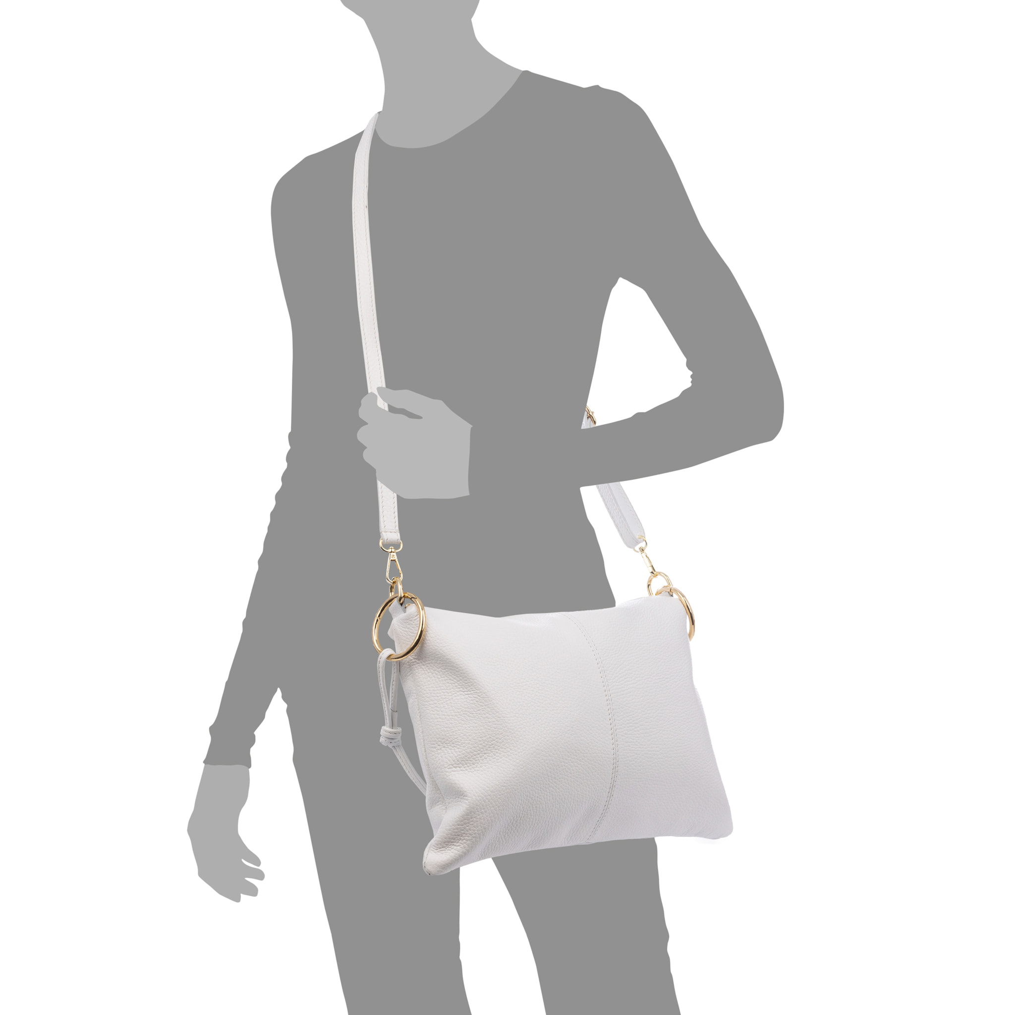 Bellusco Bolso de hombro Mujer. Piel auténtica Dollaro.